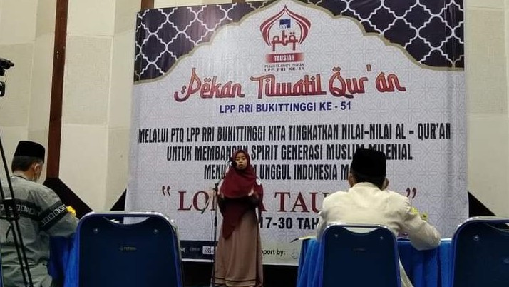 Mahasiswa IAIN Batusangkar ikut dalam Pekan Tilawatil Quran RRI Batusangkar