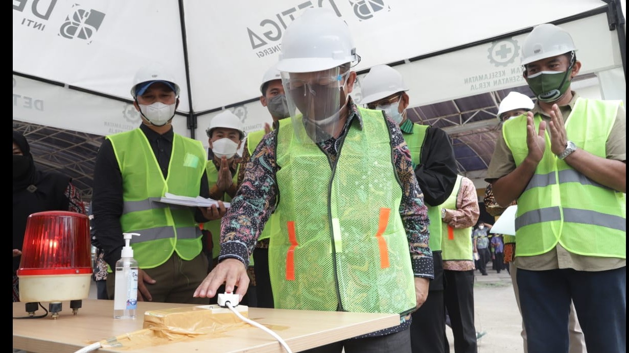 Sekjen Kemenag Nizar Ali Melakukan Groundbreaking Pembangunan Asrama Haji Bekasi
