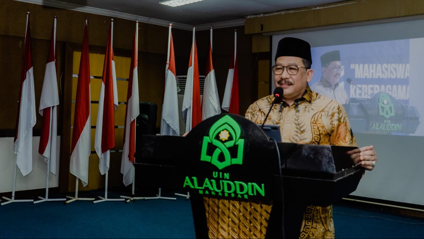 Wamenag Zainut Tauhid Sa'adi Beri Pembakalan bagi Mahasisw UIN Alaudin Makassar. (istimewa)
