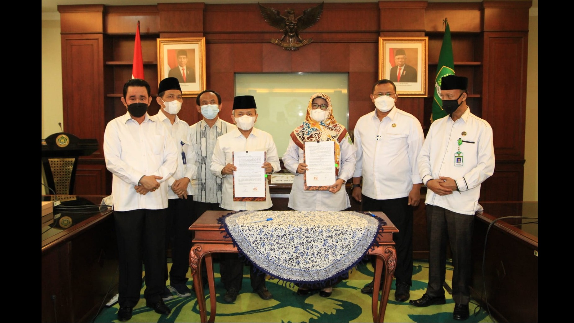 Penyerahan aset tanah dari Sekretariat Jenderal Kementerian Agama ke MTs N 11 Jakarta