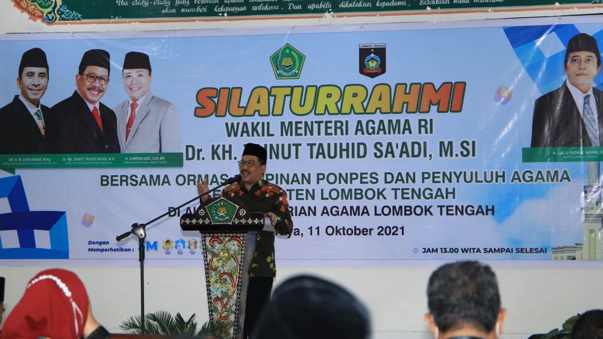 Wakil Menteri Agama Mengadiri silaturahmi Bersama Tokoh Agama dan Penyuluh Agama