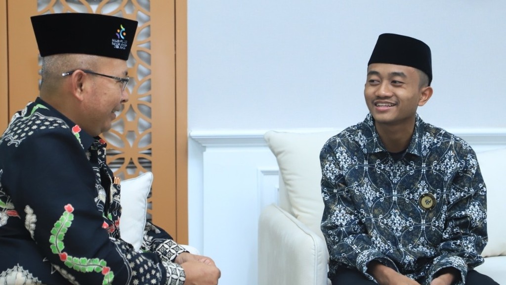 Santri Sehari Menjadi Menteri Afi Ahmad Ridlo bersama Rektor IAIN Pontianak