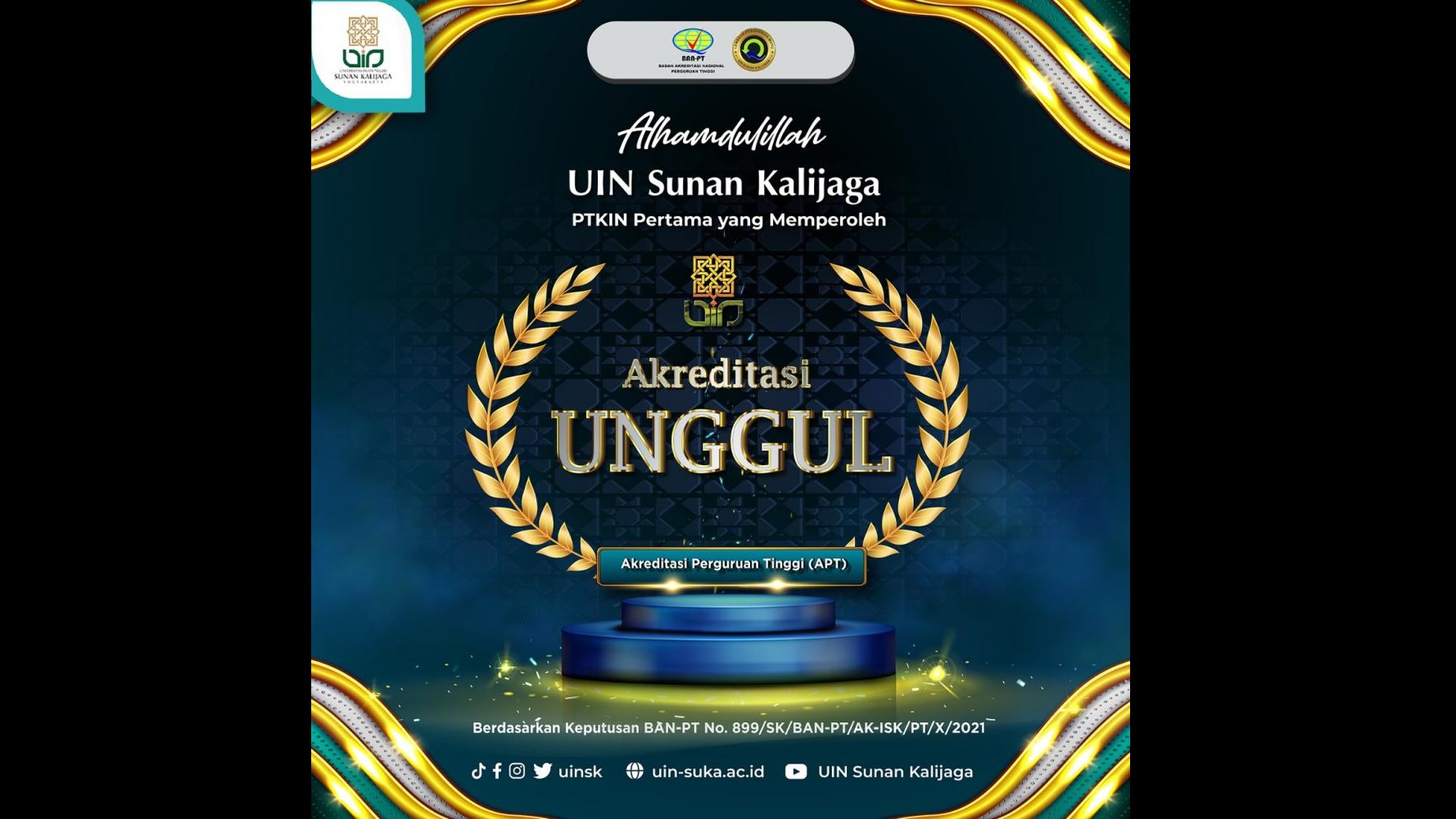 UIN Sunan Kalijaga Yogyakarta raih Akreditasi Unggul BAN-PT