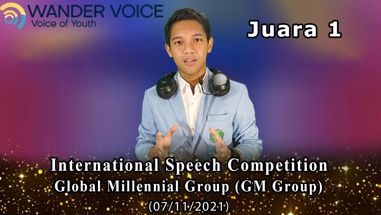 Siswa MAN 2 Samarinda, Habibie Fauzan Hendriansyah, juara Wander Voice International English Speech Competition