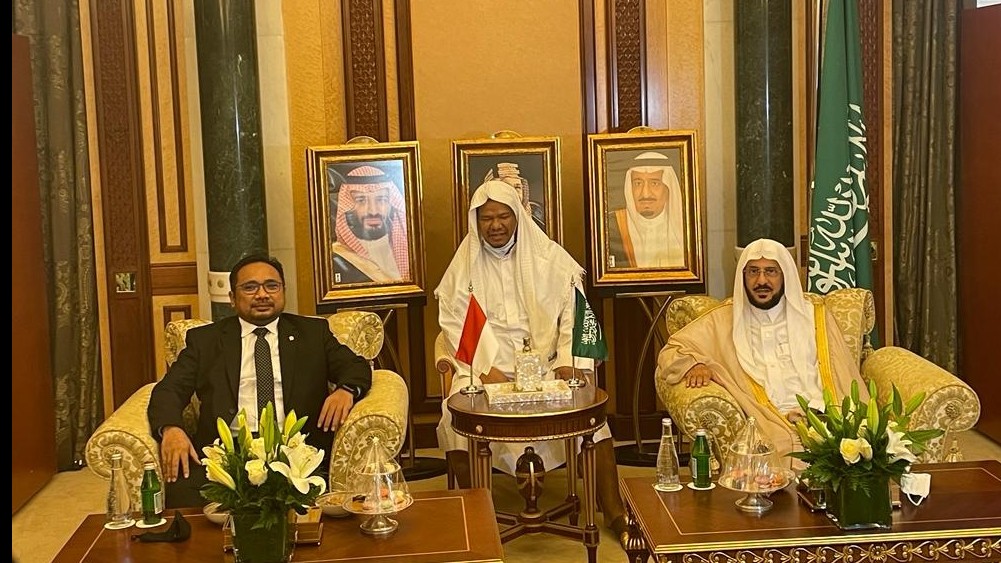 Pertemuan Menag Yaqut Qoumas dengan Menteri Urusan Islam Arab Saudi