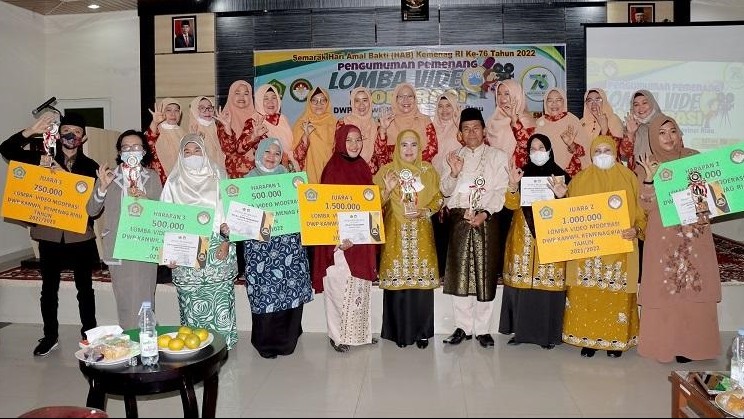 Pemenang Lomba Video Moderasi DWP Kemenag Riau