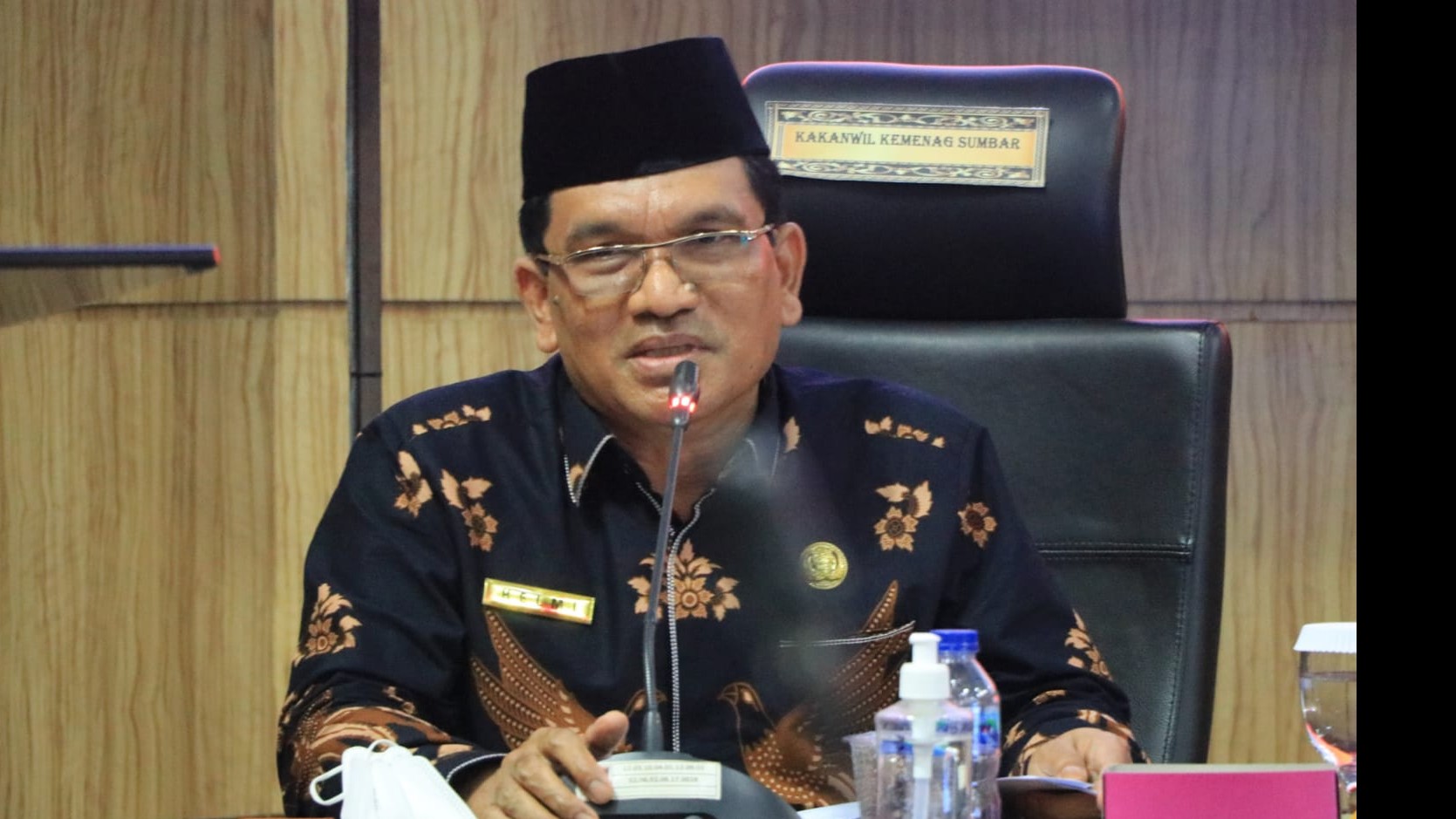 Ka. Kanwil Sumatera Barat Saat Menerima Kunker Komisi VII DPR RI di Kota Padang