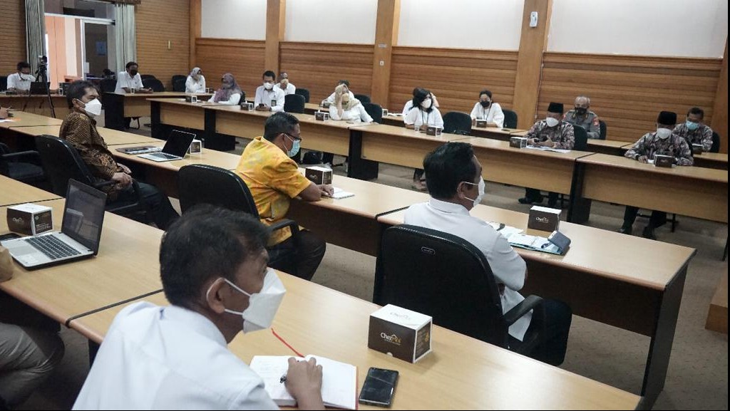 Rapat Koordinasi Persiapan Penandatanganan MoU, di Komplek Kepatihan Danurejan Yogyakarta, Rabu (9/2/2022)