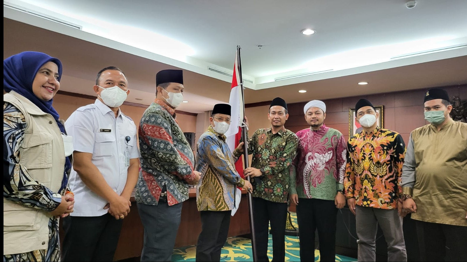 Dirjen Bimas Islam Kamaruddin Amin melepas Dai Perbatasan, Rabu (30/3/2022)