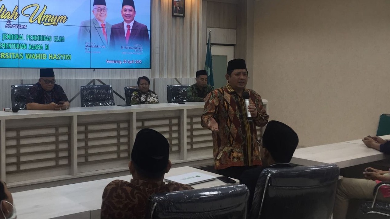 Dirjen Pendis beri kuliah umum di Unwahas, Semarang