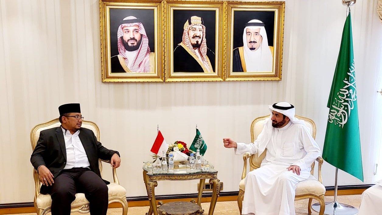 Pertemuan Menag dengan Menteri Haji dan Umrah Arab Saudi di Jeddah
