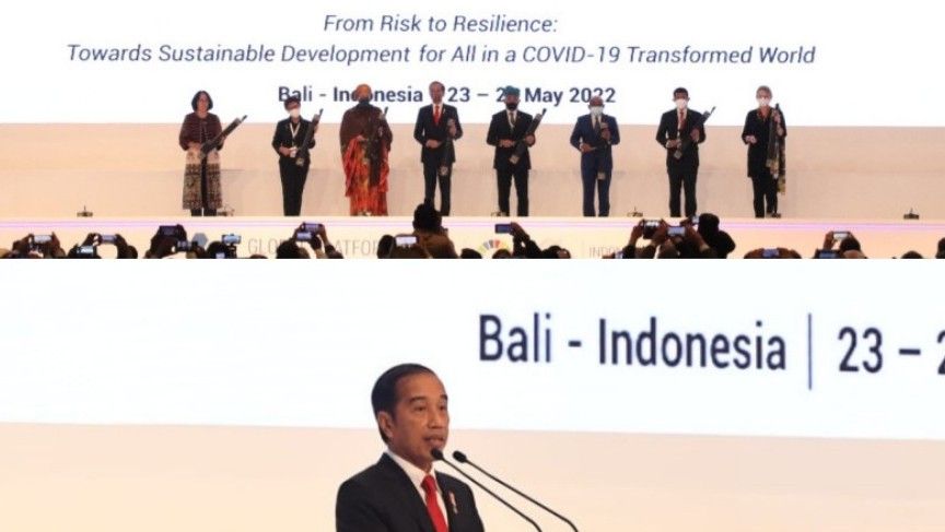 Presiden RI Joko Widodo saat membuka The 7th Global Platform for Disaster Risk Reduction (GPDRR) 2022 (Humas BNPB)