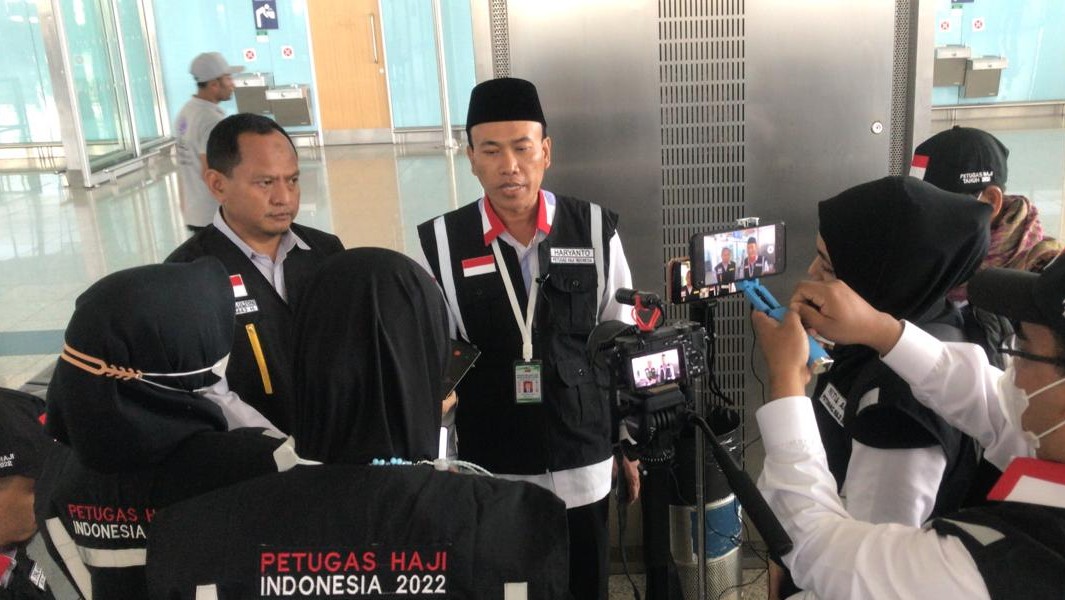 Kadaker Bandara Haryanto beri keterangan pers terkait jemaah wafat