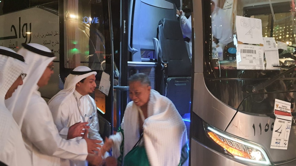 Penyambuan jemaah haji tiba pertama di Makkah