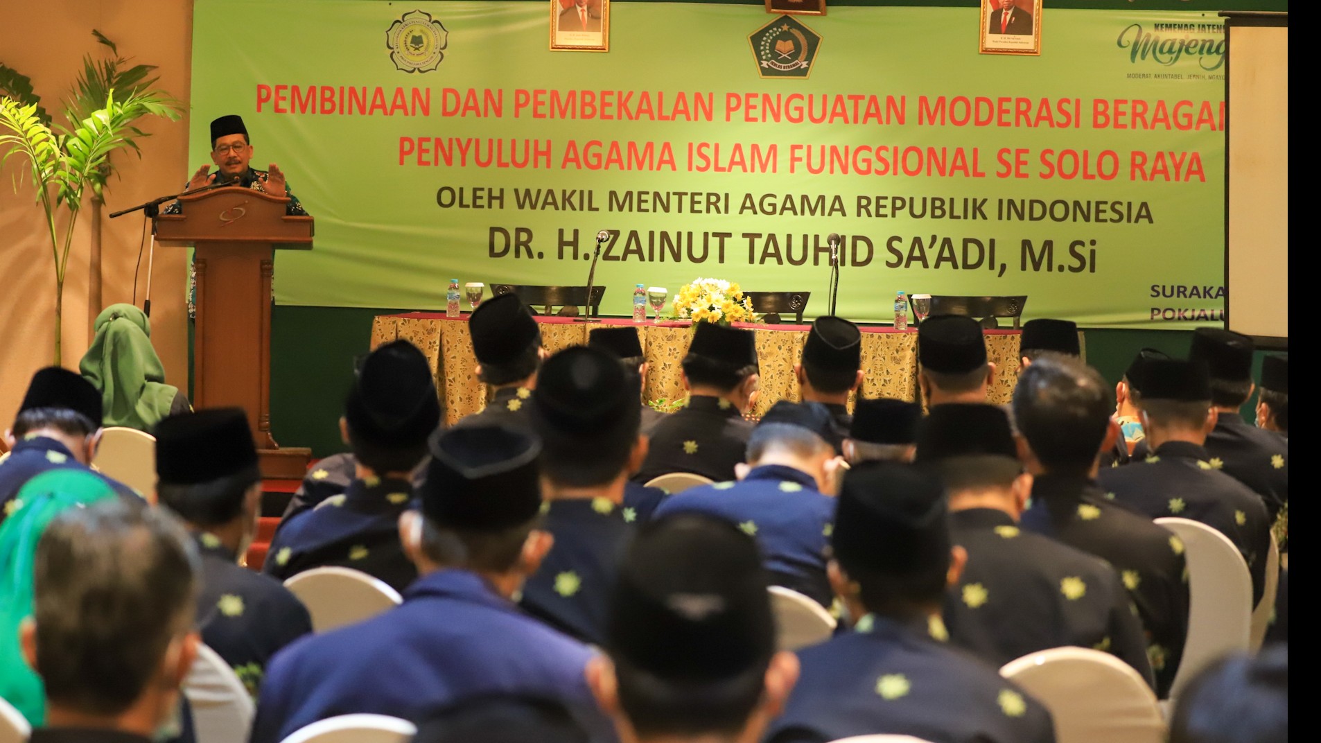 Wamenag Zainut Tauhid Saadi beri Pembinaan dan Pembekalan Penguatan Moderasi Beragama bagi Penyuluh Agama Islam Fungsional