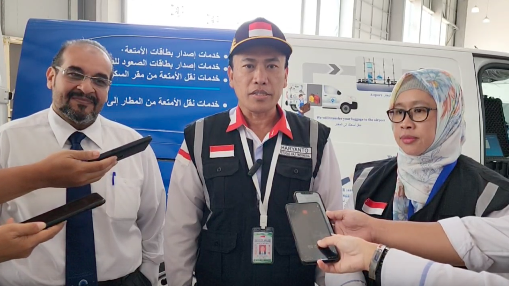 Kadaker Bandara Haryanto didampingi Kasi Yanmul Edayanti dan Operation Manager JMC, Ameer Alsulaimani