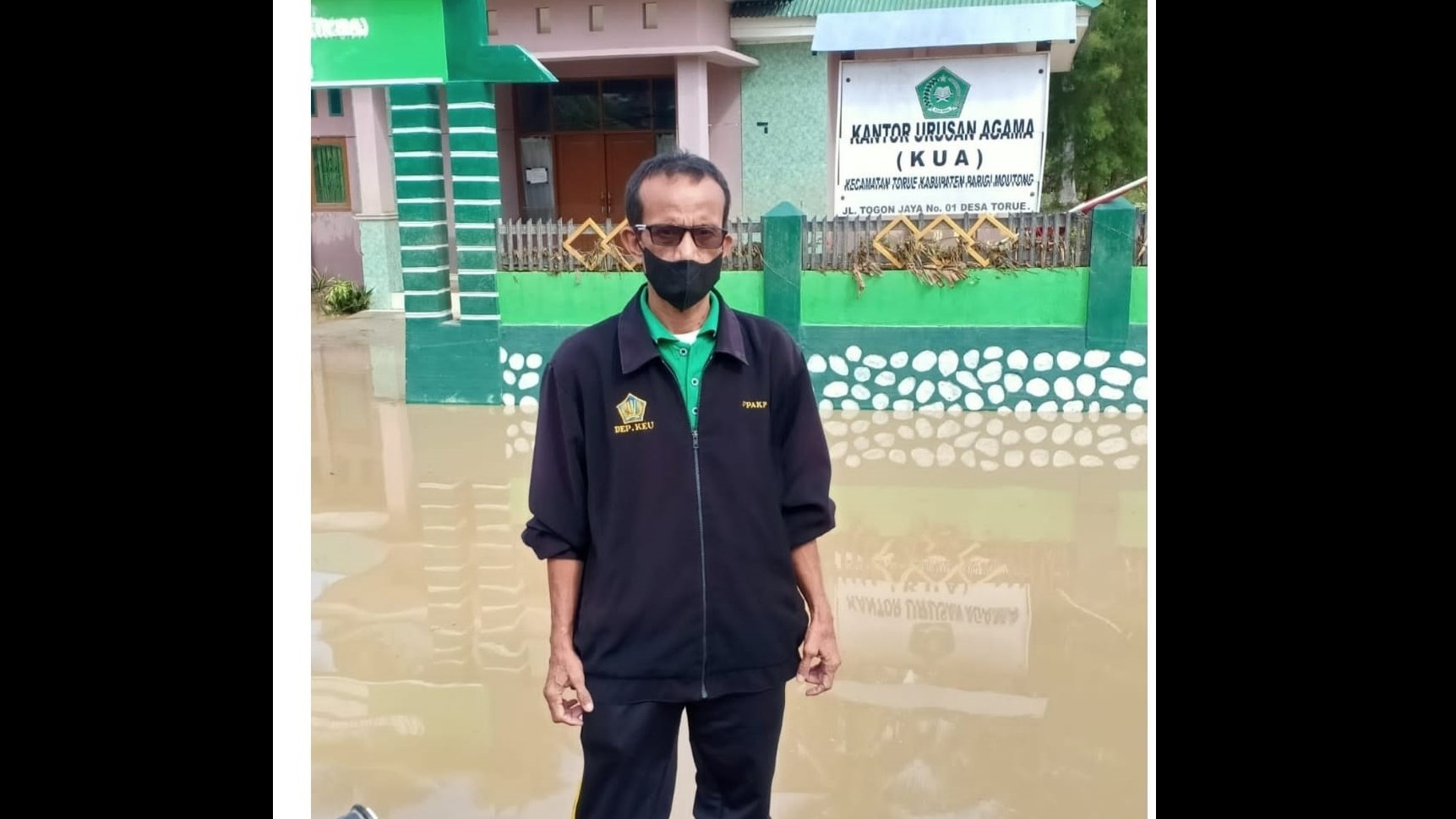 Kondisi KUA Kecamatan Torue di Kabupaten Parigi Moutong, Sulawesi Tengah pascabanjir bandag