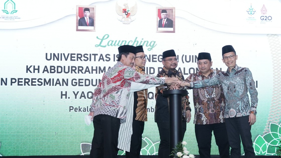 Menag Yaqut Melaunching UIN KH. Abdurrahman Wahid, Pekalongan, Selasa (27/9/2022)