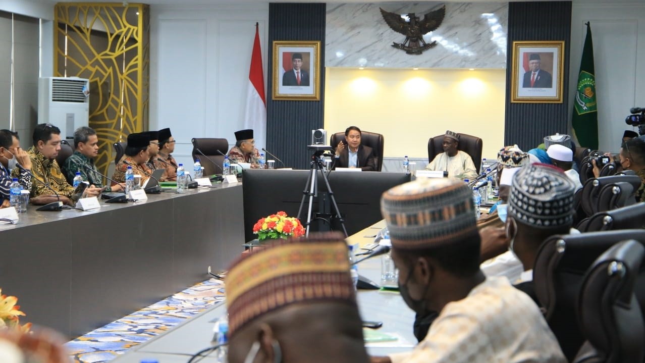 Pertemuan Komisi Nasional Haji Nigeria dengan jajaran Ditjen PHU di Kantor Kemenag RI