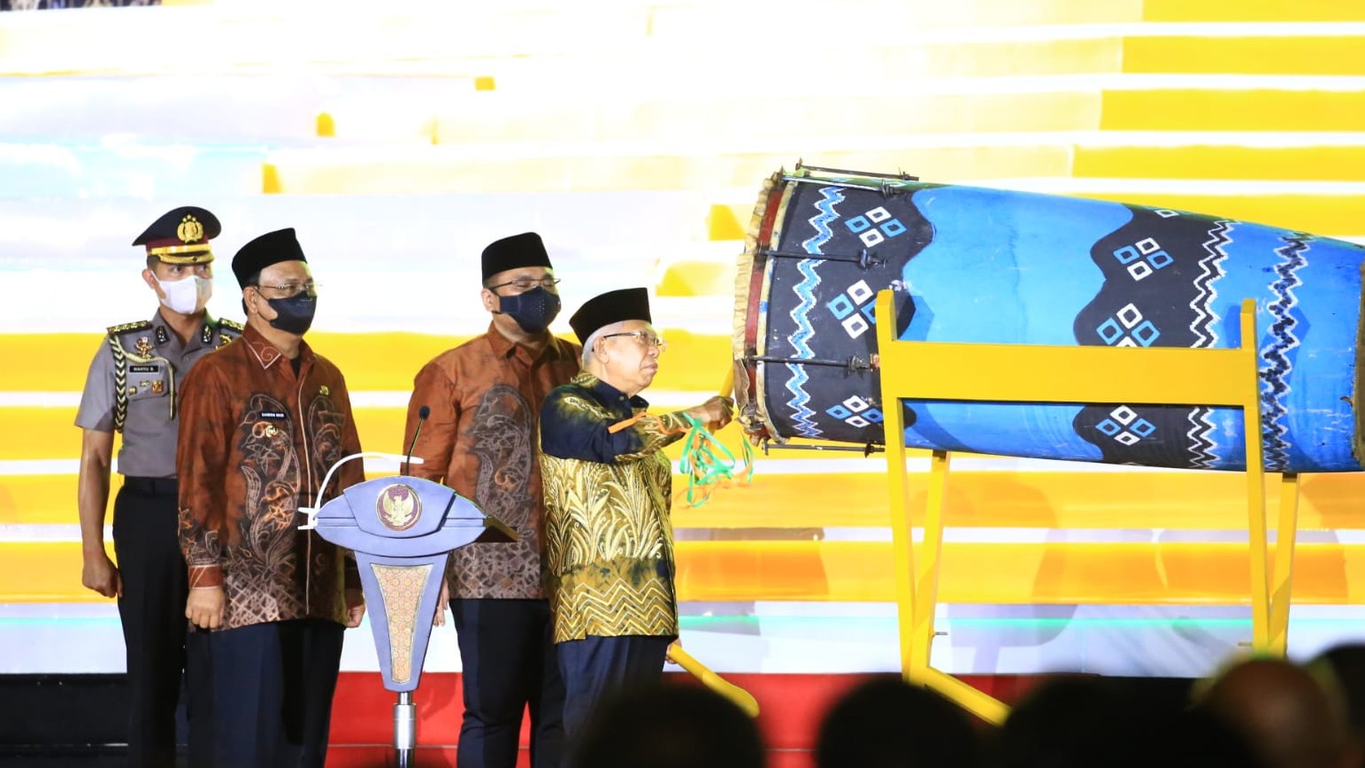 Wapres KH Ma'ruf Amin membuka MTQ Nasional XXIX di Banjarbaru, Kalsel