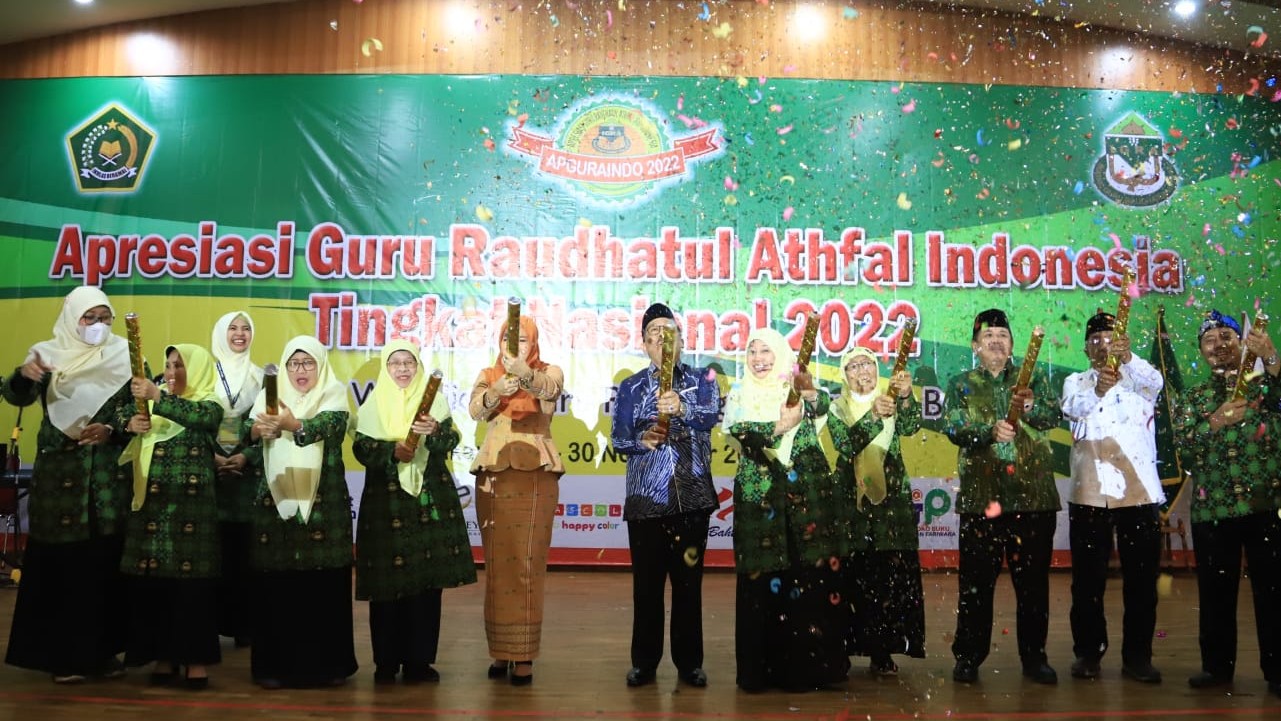 Pembukaan acara Apresiasi Guru Raudhatul Athfal Indonesia Tingkat Nasional 2022