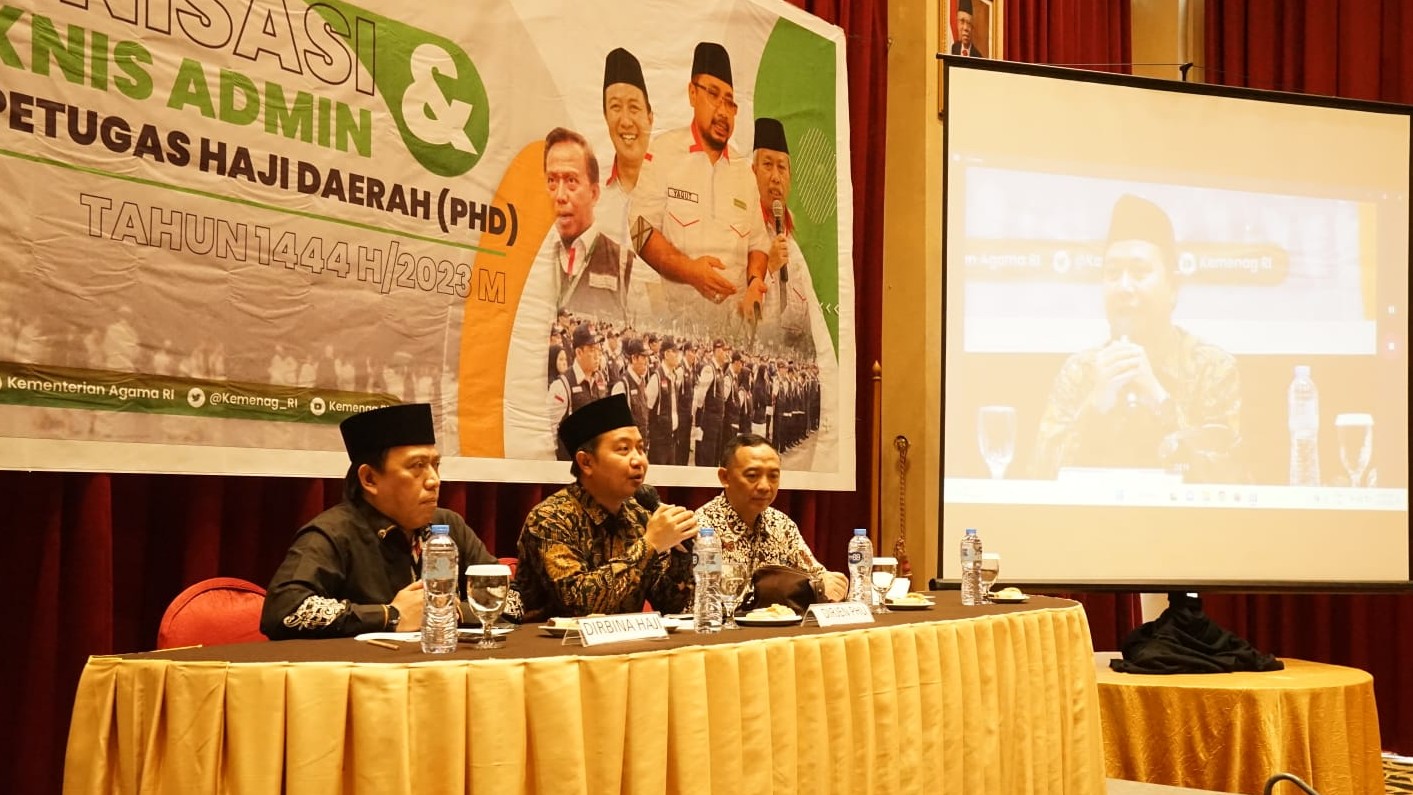 Sinkronisasi dan Rapat Teknis Admin Seleksi Calon Petugas Haji Daerah di Jakarta.