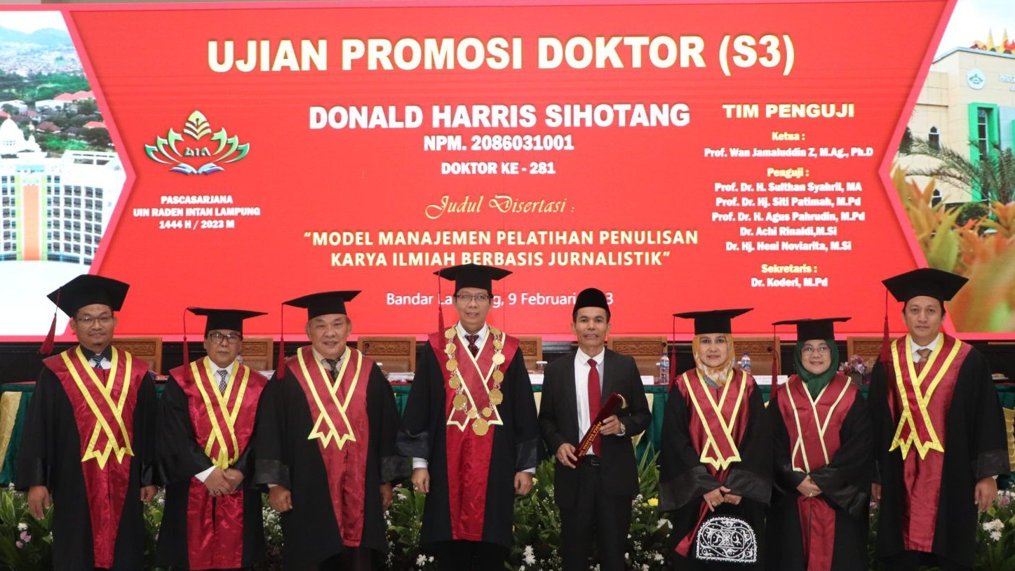 Ujian Terbuka Disertasi Doktor Nonmuslim pertama UIN Raden Intan Lampung