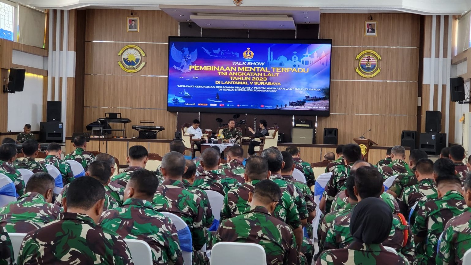 Stafsus Menag Nuruzzaman paparkan Moderasi Beragama pada Pembinaan Mental TNI Angkatan Laut