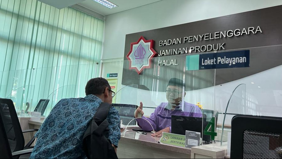 Layanan konsultasi di Kantor BPJPH, Jalan Pondok Gede, Pinang Ranti, Jakarta Timur. (Foto: Farhan)