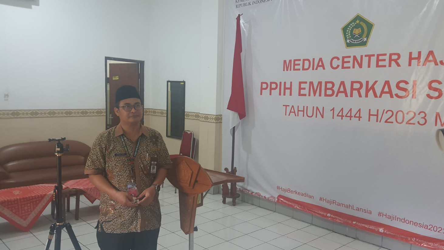 Gentur, Penanggung Jawab Media Center Haji Embarkasi Solo