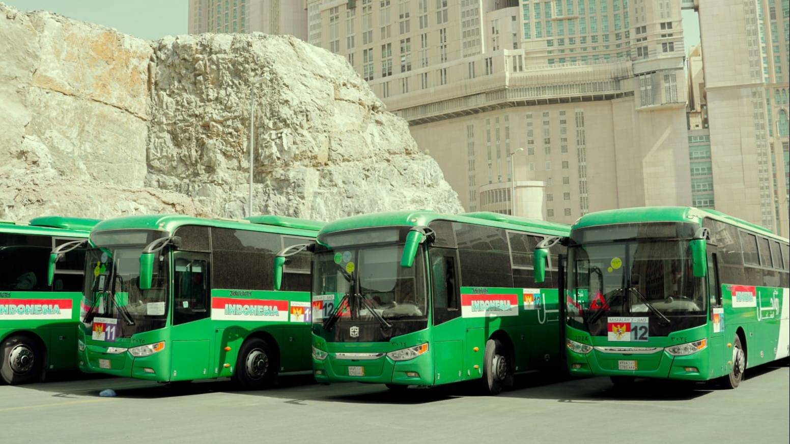 Bus Shalawat Yang Akan Membantu Transportasi Jemaah Haji Indoensia Di Kota Makkah