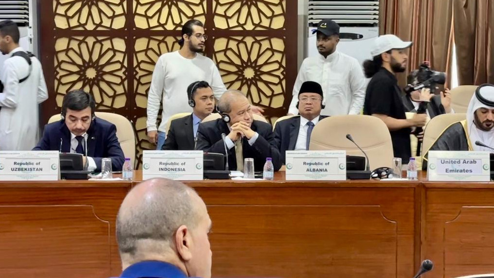 Delegasi Indonesia menghadiri undangan Kementerian Haji dan Umrah Arab Saudi untuk rapat dengan delegasi negara-negara yang tergabung dalam Organisasi Kerja Sama Islam (OKI), di Jeddah, Selasa (13/6/2023)