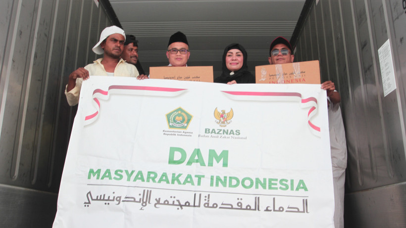 Pengiriman Daging Dam petugas dan jemaah haji dari RPH Al Ukaisiyah Makkah ke Indonesia
