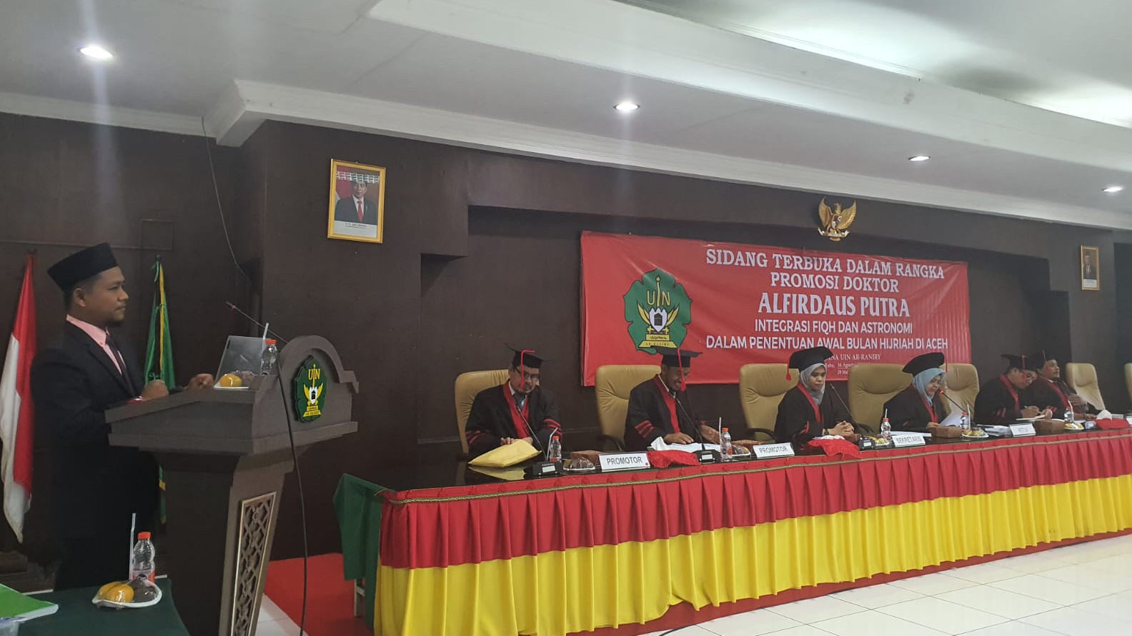 Sidang Terbuka dalam rangka Promosi Doktor Alfirdaus Putra (ASN Kemenag Aceh)