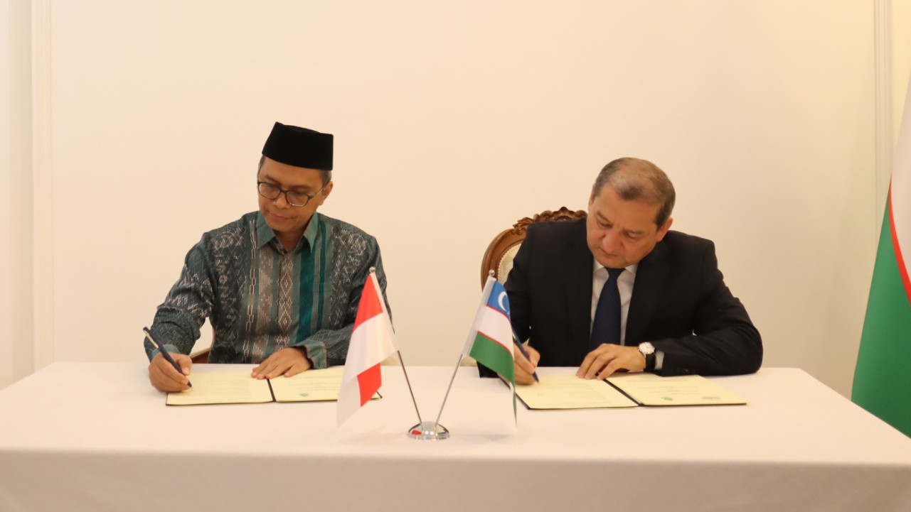 Penandatanganan MoU antara UIN Walisongo dan International Islamic Academy of Uzbekistan
