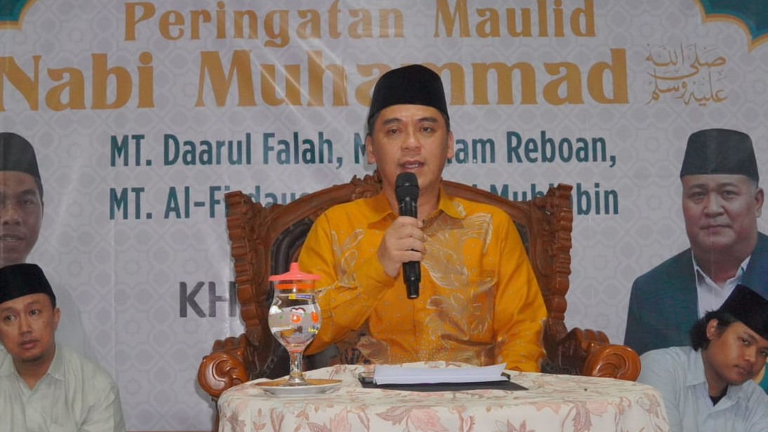 Wamenag saat menghadiri Peringatan Maulid Nabi
Majelis Talim Darul Falah,  Cipayung, Ciputat, Tangerang Selatan