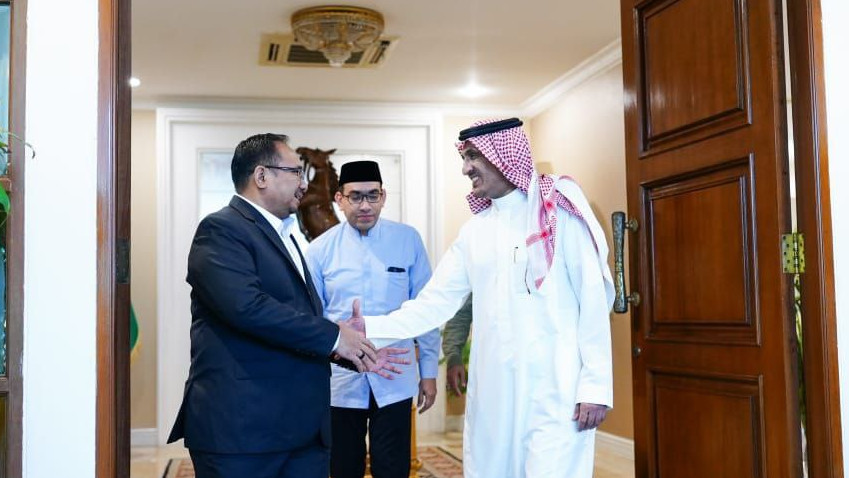 Menag bersama Dubes Arab Saudi untuk Indonesia