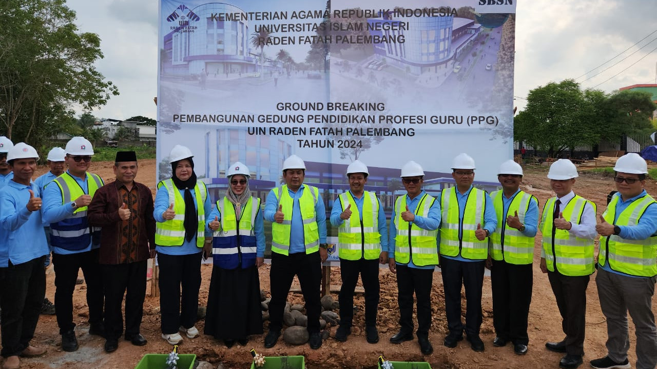Groundbreaking Gedung PPG UIN Palembang, Sekjen: September Harus Selesai!