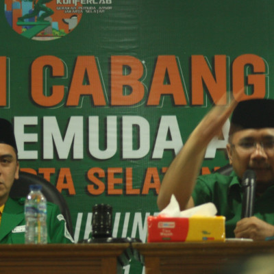 Gus Men saat menghadiri Konferensi Cabang Gerakan Pemuda Ansor Jakarta Selatan, Minggu (24/09/2023)