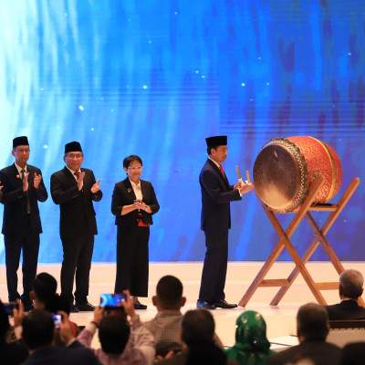 Presiden Joko Widodo resmi membuka International Summit of Religious Authorities (R20 ISORA)