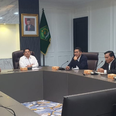 Sekjen Kemena M Ali Ramdhani menerima Dubes Yordani, Sudqi Attalah Al Omoush di kantor Kementerian Agama
