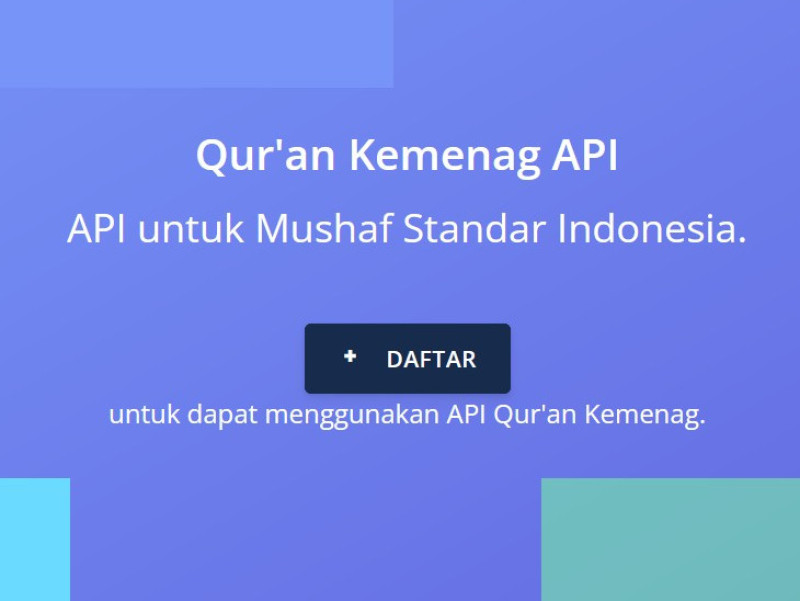 Ada API Qur’an Kemenag, Akses Mushaf Standar Indonesia Makin Mudah