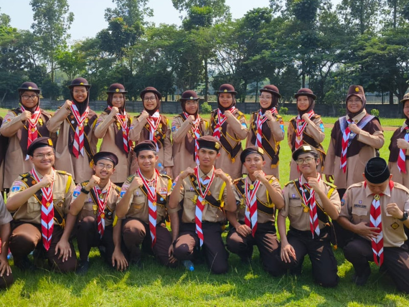 Lima Belas Siswa MAN IC Serpong Sandang Predikat Pramuka Garuda